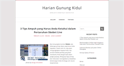 Desktop Screenshot of hariangunungkidul.com